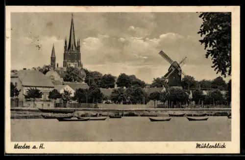 AK Werder a. H., Mühlenblick