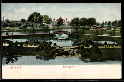 AK Leipzig, Partie im Palmengarten
