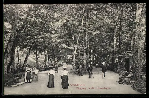 AK Wildbad, Eingang in die Enzanlagen