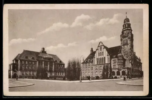 AK Wittenberge, Partie am Rathaus