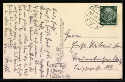 AK Fehrbellin, Flusspartie an Rhin