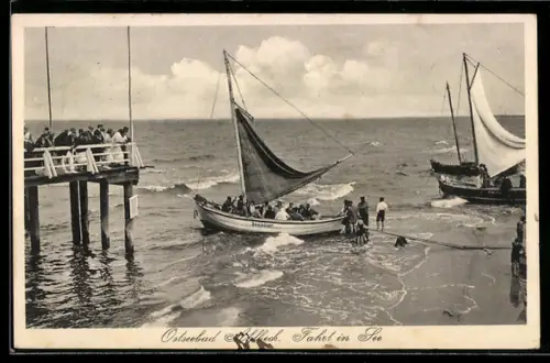 AK Ahlbeck, Segelboot Seeadler sticht in See, Segelsport