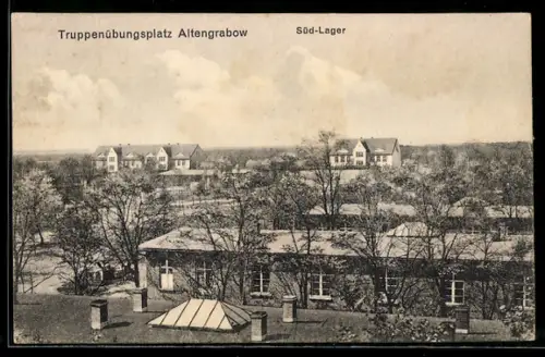 AK Altengrabow, Truppenübungsplatz, Blick auf das Süd-Lager