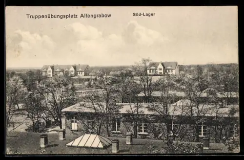 AK Altengrabow, Truppenübungsplatz, Blick auf das Süd-Lager