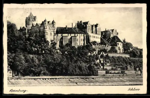 AK Bernburg, Totalansicht vom Schloss