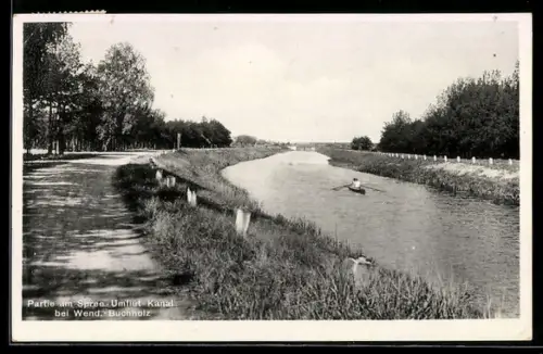 AK Märkisch-Buchholz, Partie am Spree-Umflut-Kanal