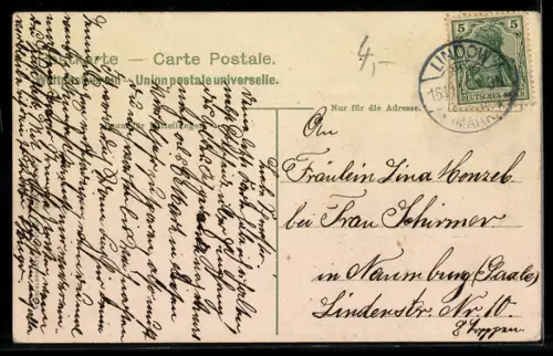 AK Neu-Mühle /Ruppiner Schweiz, Boot auf dem Rhin