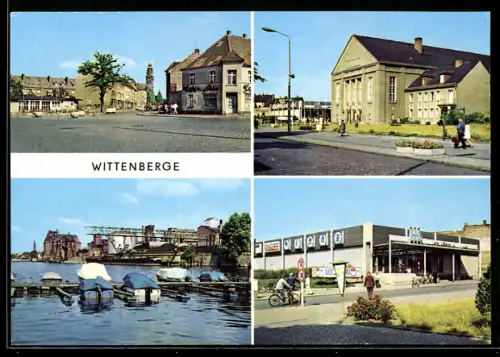 AK Wittenberge, Am Stern, Kulturhaus, Hafen