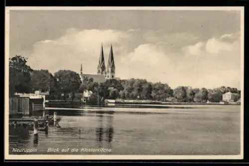 AK Neuruppin, Blick auf die Klosterkirche