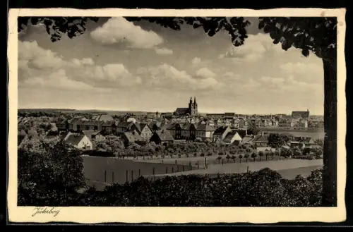 AK Jüterbog, Stadtansicht mit Kirche