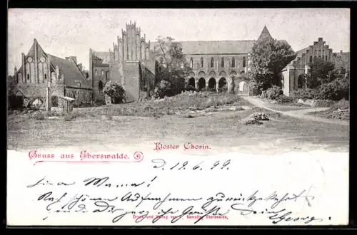 AK Eberswalde, Ansicht vom Kloster Chorin