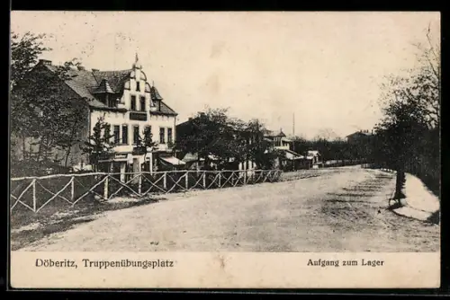 AK Döberitz, Truppenübungsplatz, Aufgang zum Lager