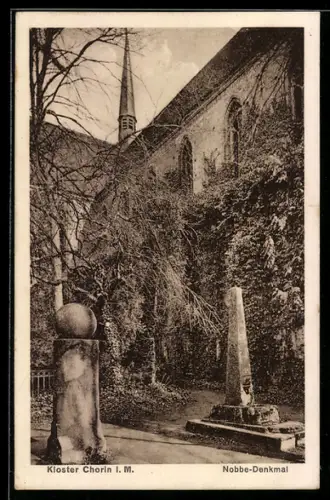AK Chorin i. M., Kloster, Nobbe-Denkmal