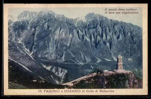 AK Valli del Pasubio, M. Pasubio e Ossario al Colle di Bellavista