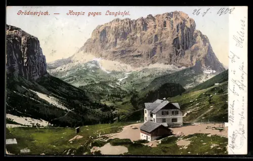 AK Grödnerjoch, Hospiz contro Langkofel
