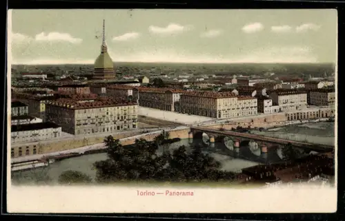 AK Torino, Panorama con vista sulla città e Mole Antonelliana