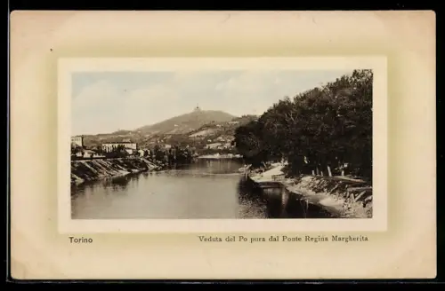 AK Torino, Veduta del Po pura dal Ponte Regina Margherita