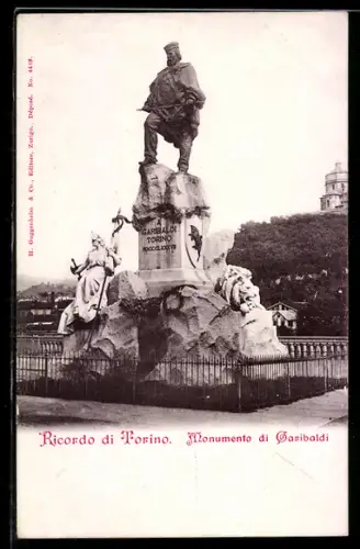 AK Torino, Monumento di Garibaldi