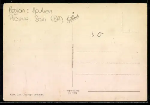 AK Bari, Corso Cavour con palme e edifici storici