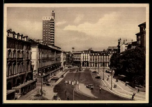 AK Torino, Piazza Castello e Torre Littoria