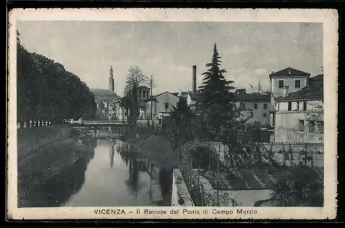 AK Vicenza, Il Retrone del Ponte di Campo Marzio