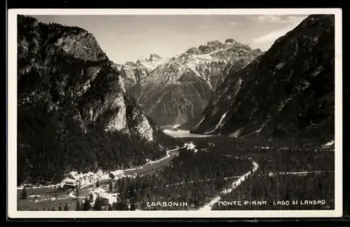 AK Carbonin, Monte Piana e Lago di Landro, vista panoramica sulle montagne e la valle