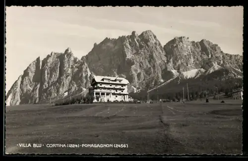 AK Cortina, Villa Blu e Massiccio del Pomagagnon sullo sfondo