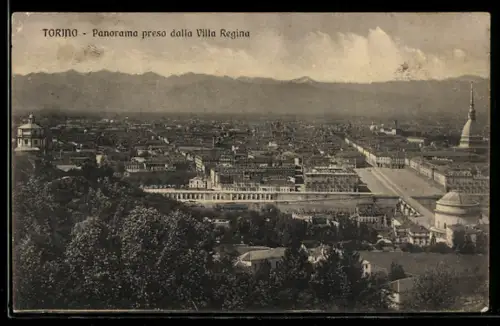 AK Torino, Panorama preso dalla Villa Regina