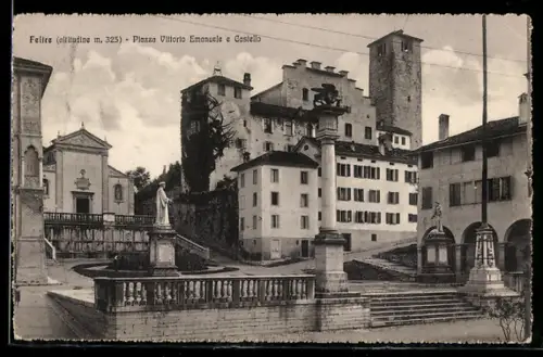 AK Feltre, Piazza Vittorio Emanuele e Castello