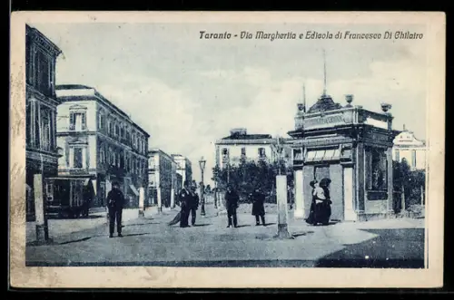 AK Taranto, Via Margherita e Edicola di Francesco Di Ghilario
