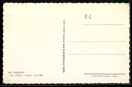 AK Messina, Via S. Cecilia con edifici e passanti