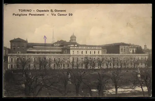 AK Torino, Ospedale S. Giovanni, Padiglione Pensionanti, Via Cavour 29