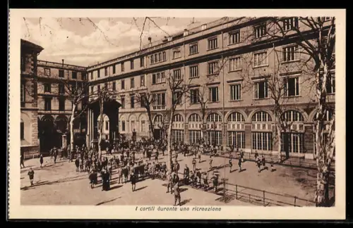 AK Torino, Collegio S. Giuseppe, I cortili durante una ricreazione