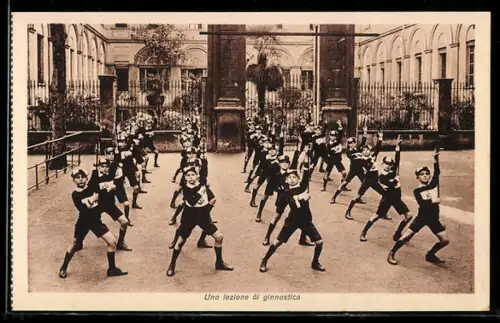 AK Torino, Collegio S. Giuseppe, Una lezione di ginnastica
