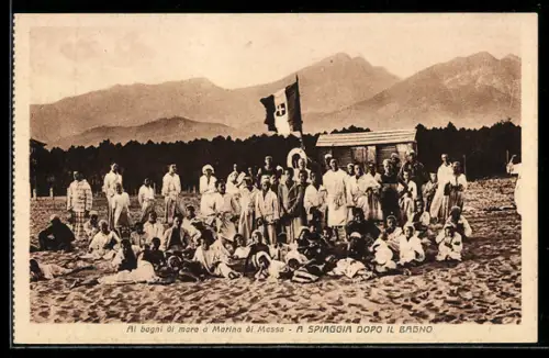 AK Marina di Massa, A Spiaggia dopo il bagno, Collegio S. Giuseppe, Torino