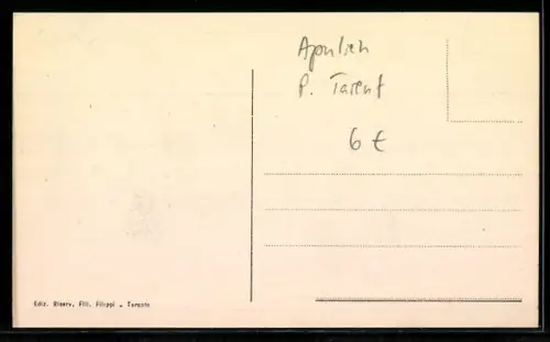 AK Taranto, Via D`Aquino con edifici storici e passanti