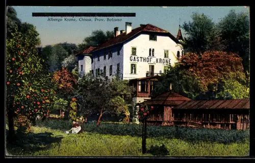 AK Chiusa /Bolzano, Albergo Krone
