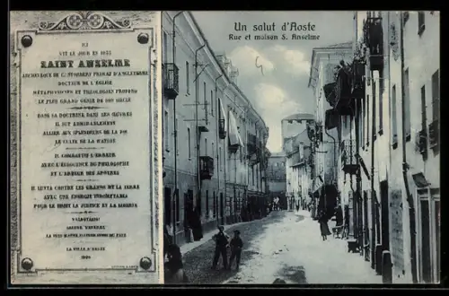 AK Aoste, Rue et maison S. Anselme