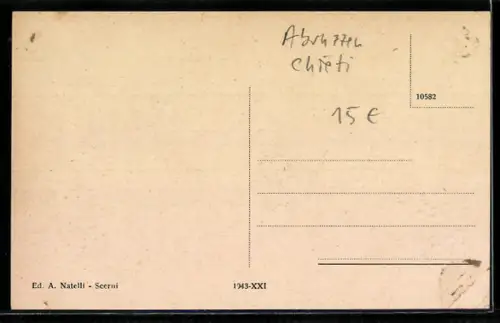 AK Scerni, Corso Luigi De Riseis con gente e edifici storici