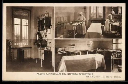 AK Torino, Alcuni particolari del reparto operatorio