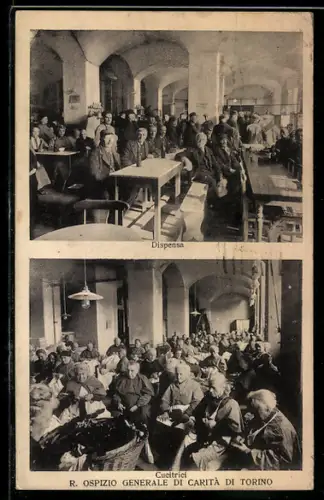 AK Torino, R. Ospizio Generale di Carità, Cucitrici, Dispensa