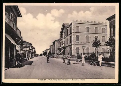 AK Viserba, Viale Cristoforo Colombo e Pensione Roma
