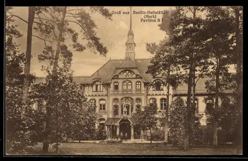 AK Beelitz, Pavillon B der Beelitz-Heilstätte