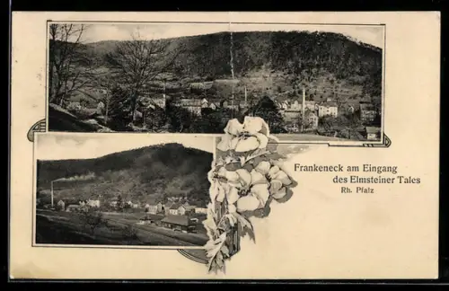 AK Frankeneck /Rh. Pfalz, Eingang des Elmsteiner Tal, Ortspartie