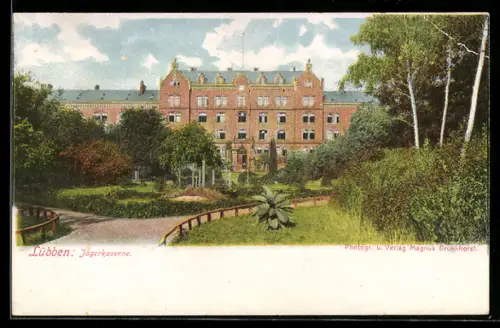 AK Lübben, Jägerkaserne mit Parkanlage