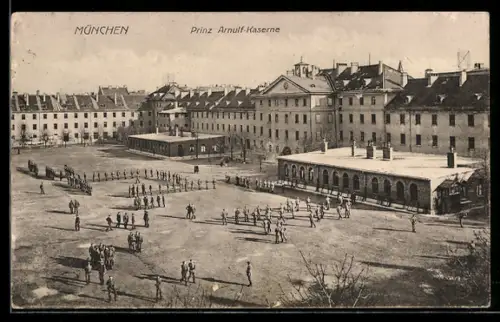 AK München, Prinz Arnulf-Kaserne mit Soldaten
