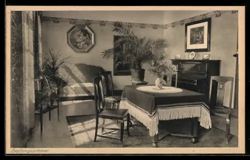 AK Bingen am Rhein, Institut St. Mariä der Engl. Fräulein, Empfangszimmer