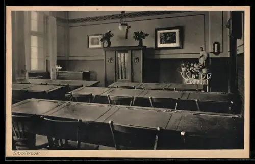 AK Bingen am Rhein, Institut St. Mariä der Engl. Fräulein, Studiersaal