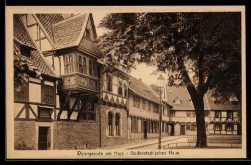 AK Wernigerode am Harz, Gadenstedtsches Haus