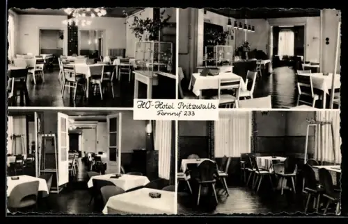 AK Pritzwalk, HO-Hotel, Innenansichten, Speisezimmer
